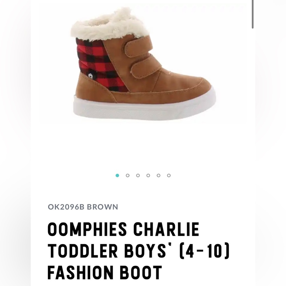 OOMPHIES CHARLIE TODDLER BOYS' FASHION BOOT-New- Sz. 7